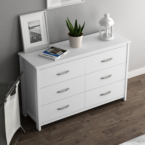 Latitude Run® Layton 6 Drawer 47.24'' W Dresser & Reviews Wayfair